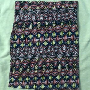 Tribal patterned mini skirt